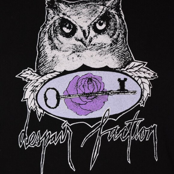 Vintage AFI Despair Faction T-shirt Owl Key Rose medium Davey Havok Blaqk Audio - Picture 2 of 5